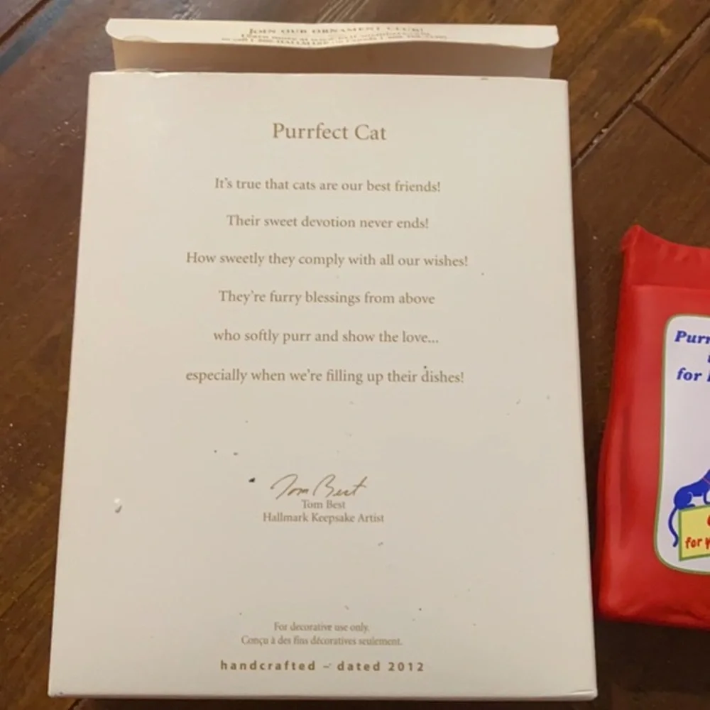 Hallmark Cat Photo Ornament Lot 1992 Favorite Feline 2012 Purrfect Cat